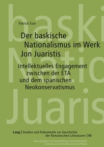 Title: Der baskische Nationalismus im Werk Jon Juaristis