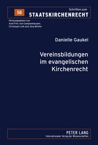 Title: Vereinsbildungen im evangelischen Kirchenrecht