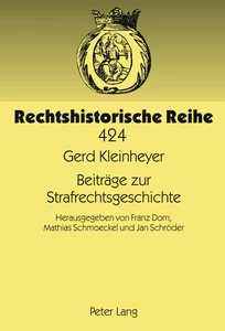 Title: Beiträge zur Strafrechtsgeschichte