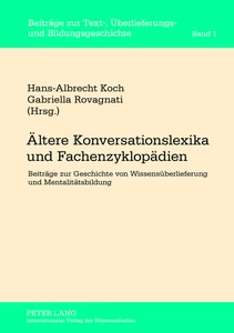 Title: Ältere Konversationslexika und Fachenzyklopädien