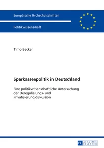 Title: Sparkassenpolitik in Deutschland