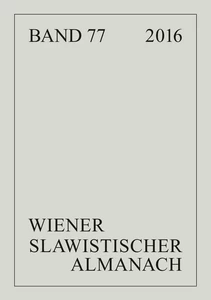 Title: Wiener Slawistischer Almanach Band 77/2016