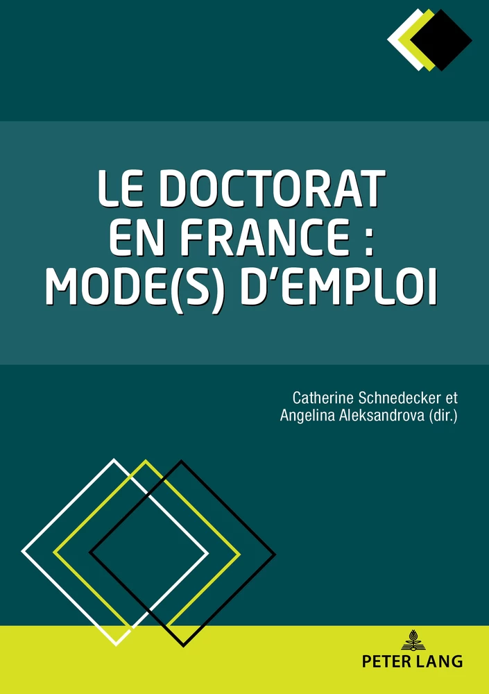 Titre: Le doctorat en France : mode(s) d'emploi