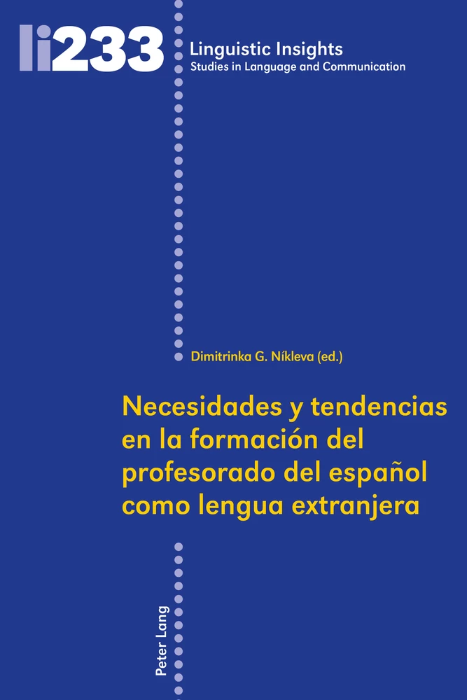 Title: Necesidades y tendencias en la formación del profesorado de español como lengua extranjera