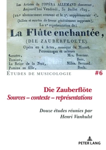 Title: Die Zauberflöte, Sources - contexte - représentations
