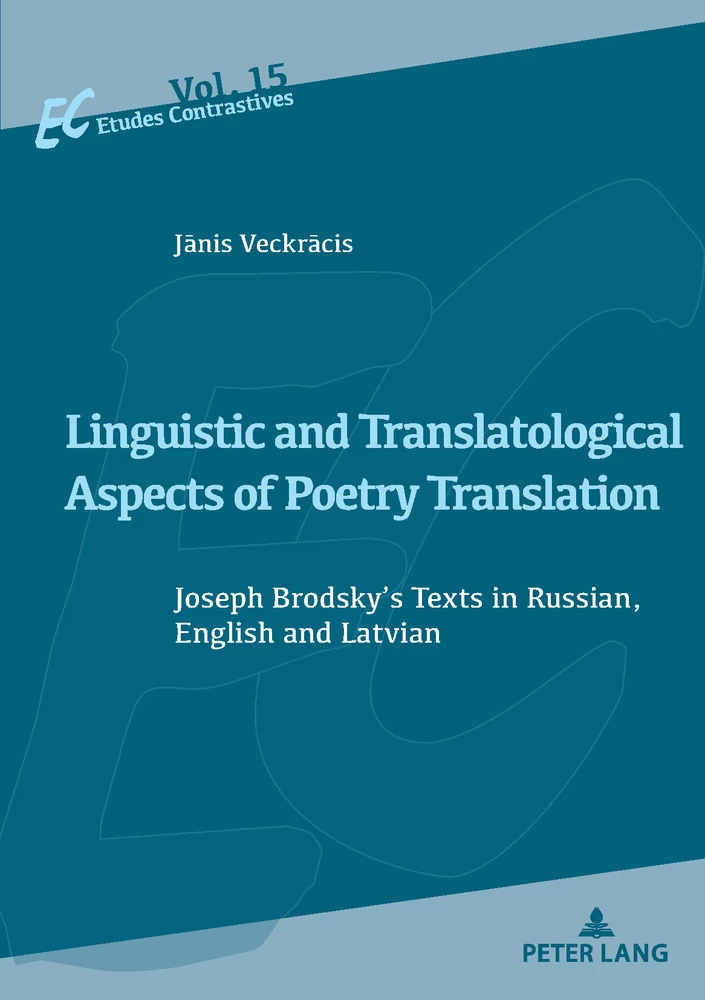 Title: Linguistic and Translatological Aspects of Poetry Translation