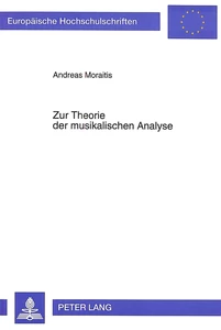 Title: Zur Theorie der musikalischen Analyse