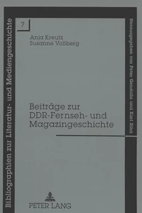 Title: Beiträge zur DDR-Fernseh- und Magazingeschichte
