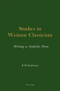 Title: Studies in Weimar Classicism