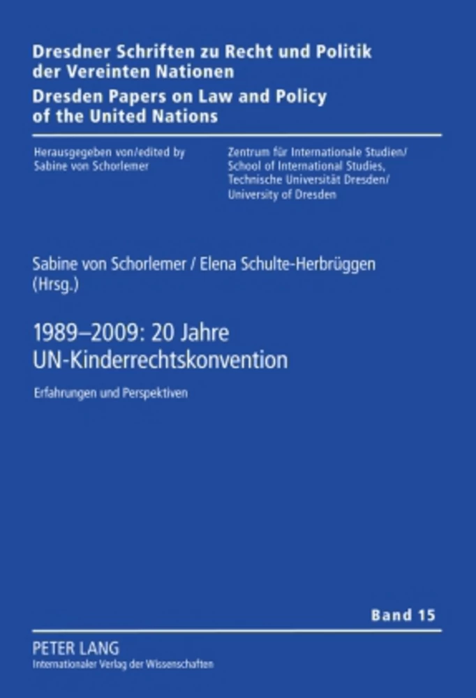 Titel: 1989-2009: 20 Jahre UN-Kinderrechtskonvention