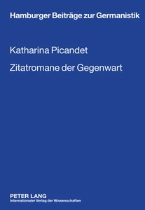 Title: Zitatromane der Gegenwart