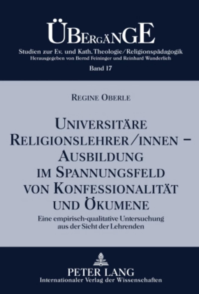 Titel: Universitäre Religionslehrer/innen –- Ausbildung im Spannungsfeld von Konfessionalität und Ökumene
