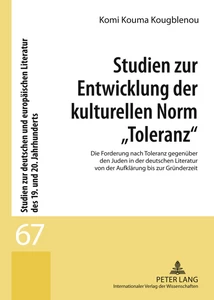 Title: Studien zur Entwicklung der kulturellen Norm «Toleranz»