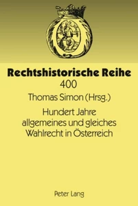 Title: Hundert Jahre allgemeines und gleiches Wahlrecht in Österreich