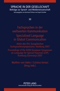 Title: Fachsprachen in der weltweiten Kommunikation / Specialized Language in Global Communication