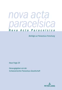 Title: Nova Acta Paracelsica 29/2021
