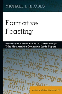 Title: Formative Feasting