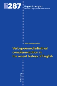 Title: Verb‐governed infinitival complementation in the recent history of English