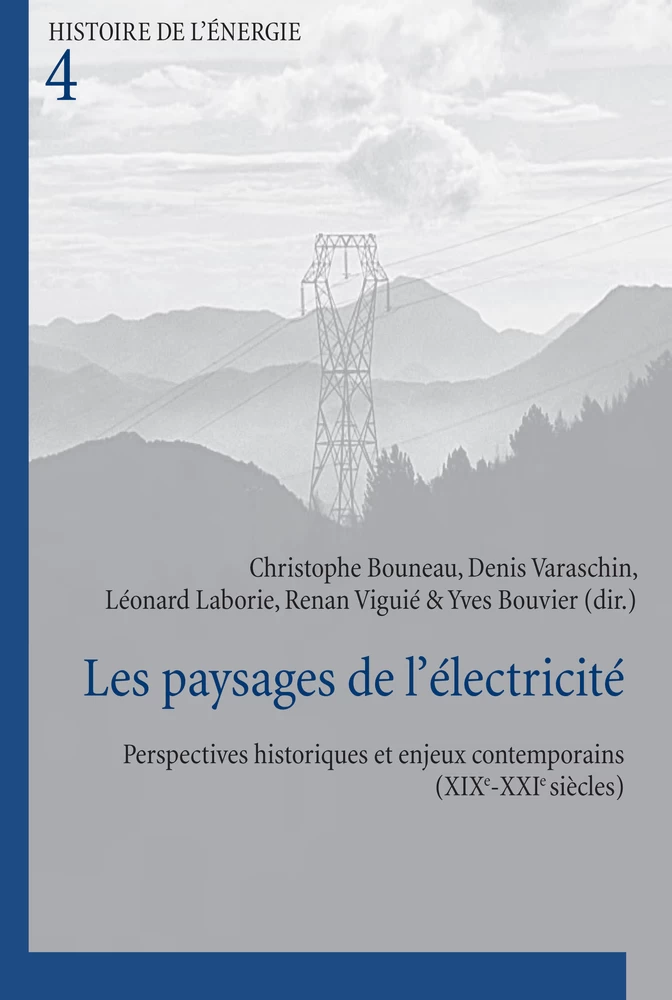 Les Paysages De L Electricite Peter Lang Verlag