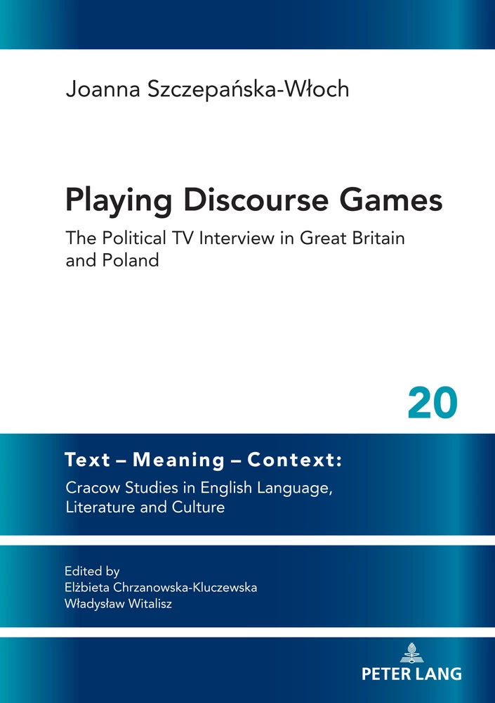 Playing Discourse Games Peter Lang Verlag