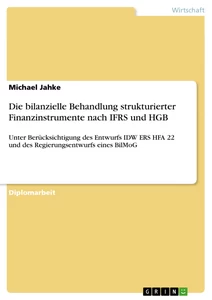 Titel: Die bilanzielle Behandlung strukturierter Finanzinstrumente nach IFRS und HGB