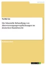 Titel: Die bilanzielle Behandlung von Altersversorgungsverpflichtungen  im deutschen Handelsrecht
