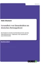 Titel: Gesundheit von Einsatzkräften im deutschen Rettungsdienst