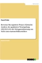 Titel: Revenue Recognition Project: Kritische Analyse der geplanten Neuregelung (ED/2011/6) der Ertragsrealisierung aus Sicht eines Automobilherstellers