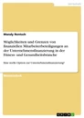 Titel: Möglichkeiten und Grenzen von finanziellen Mitarbeiterbeteiligungen an der Unternehmensfinanzierung in der Fitness- und Gesundheitsbranche