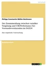 Titel: Der Zusammenhang zwischen variabler Vergütung und CSR-Performance bei Vorstandsvorsitzenden im DAX30