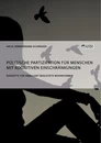 Titel: Politische Partizipation für Menschen mit kognitiven Einschränkungen