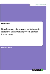 Titel: Development of a reverse split-ubiquitin system to characterize protein-protein interactions