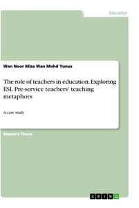 Titel: The role of teachers in education. Exploring ESL Pre-service teachers' teaching metaphors