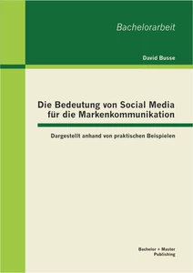 Titel: Die Bedeutung von Social Media für die Markenkommunikation: Dargestellt anhand von praktischen Beispielen