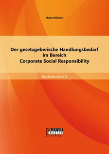 Titel: Der gesetzgeberische Handlungsbedarf im Bereich Corporate Social Responsibility