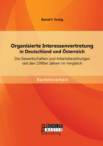 Organisierte Interessenvertretung In Deutschland Und - 