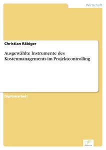 Titel: Ausgewählte Instrumente des Kostenmanagements im Projektcontrolling