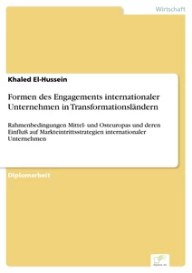 Titel: Formen des Engagements internationaler Unternehmen in Transformationsländern
