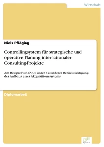 Titel: Controllingsystem für strategische und operative Planung internationaler Consulting-Projekte