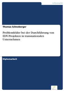 Titel: Problemfelder bei der Durchführung von EDV-Projekten in transnationalen Unternehmen