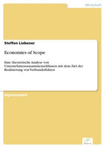 Titel: Economies of Scope