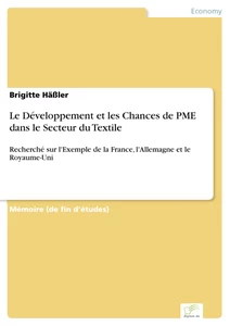 Titel: Le Développement et les Chances de PME dans le Secteur du Textile