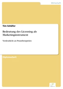 Titel: Bedeutung des Licensing als Marketinginstrument