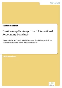 Titel: Pensionsverpflichtungen nach International Accounting Standards