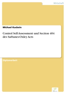 Titel: Control Self-Assessment und Section 404 des Sarbanes-Oxley Acts
