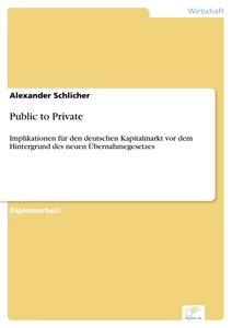 Titel: Public to Private