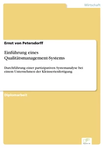 Titel: Einführung eines Qualitätsmanagement-Systems