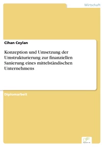 Titel: Konzeption und Umsetzung der Umstrukturierung zur finanziellen Sanierung eines mittelständischen Unternehmens