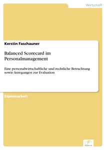 Titel: Balanced Scorecard im Personalmanagement