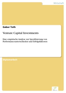 Titel: Venture Capital Investments